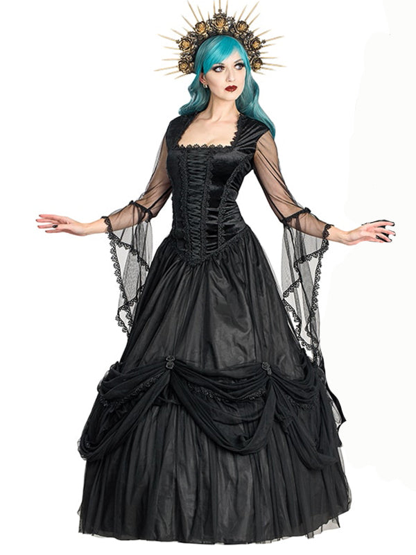 2024 Plan Nieuwe Vrouwen Vintage Retro Gothic Lange Mouw Hooded Jurk Lange Jurk Jurken Zwart Kostuum Gewaad Sith Cosplay, Paars, 5XL 2024 Plan Nieuwe Vrouwen Vintage Retro Gothic Lange Mouw Hooded Jurk Lange Jurk Jurken Zwart Kostuum Gewaad Sith Cosplay, Paars, 5XL