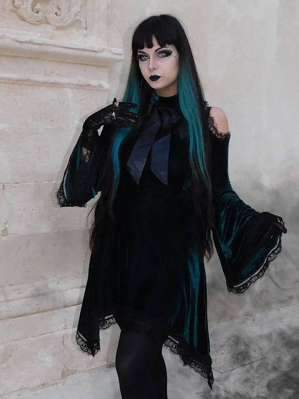 green gothic dress Green Gaya Dress