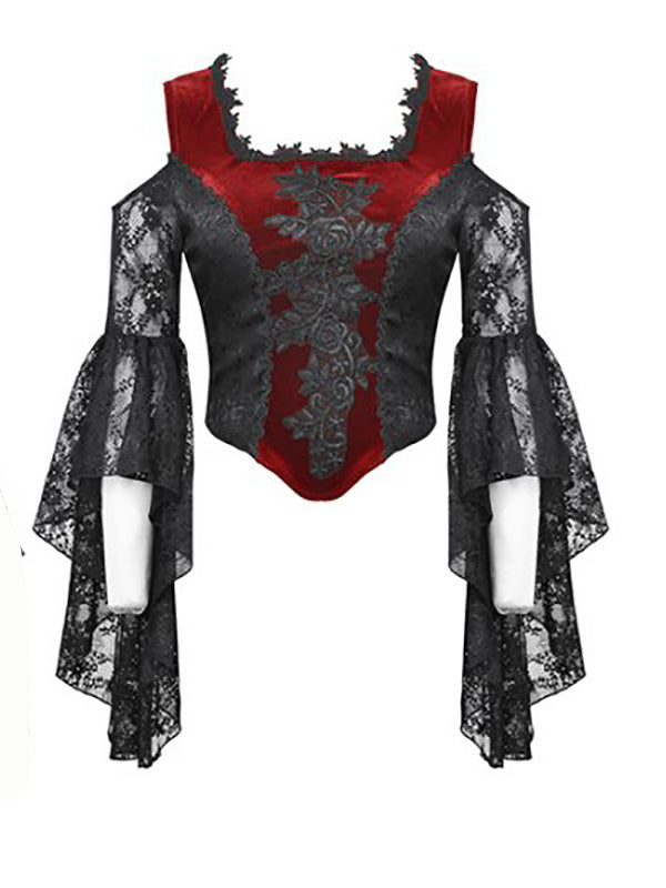 WanYangg formele avondoutfit voor dames. Middeleeuwse swingavond of elegante gothic cocktail. Lolita kanten rok korset baljurken, Goth Rave kleding kostuum met klokmouwen, 1 # Roze, XXL WanYangg formele avondoutfit voor dames. Middeleeuwse swingavond of elegante gothic cocktail. Lolita kanten rok korset baljurken, Goth Rave kleding kostuum met klokmouwen, 1 # Roze, XXL